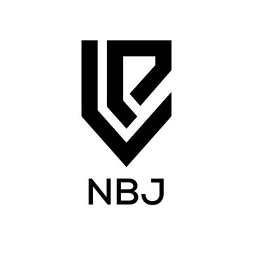 NBJ Letter logo design template vector. NBJ Business abstract connection vector logo. NBJ icon circle logotype.
