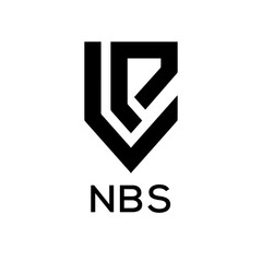 NBS Letter logo design template vector. NBS Business abstract connection vector logo. NBS icon circle logotype.
