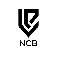 NCB Letter logo design template vector. NCB Business abstract connection vector logo. NCB icon circle logotype.
