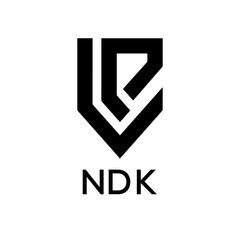 NDK Letter logo design template vector. NDK Business abstract connection vector logo. NDK icon circle logotype.
