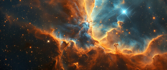 an image of the space nebula in