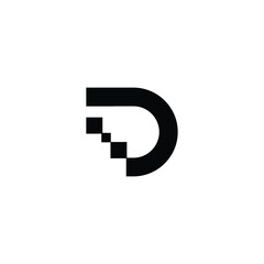 Letter D Logo Design Vector. Usable for Business Logo. Initials Vector