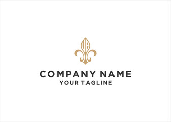 Initial Letter JB with fleur de lis logo design vector illustration  © wikkie