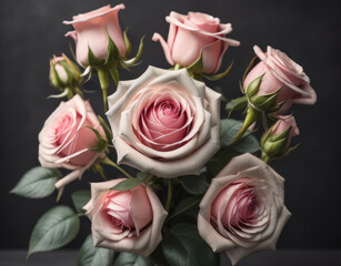 Gift a bouquet of roses to show your love to someone special. For Valentine's Day - Ai generated