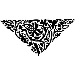 Divider vector icon. Corner illustration Vintage style