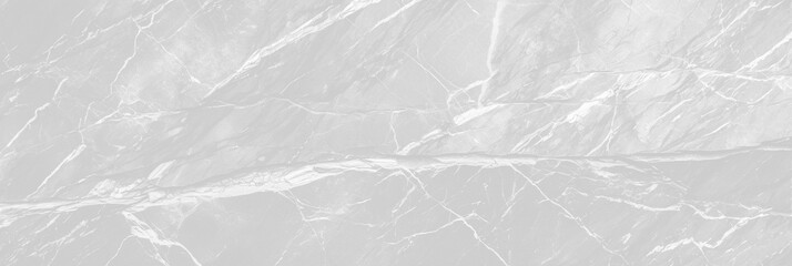 Panoramic light stone grey-white granite texture. Close-up rock banner ad design. Grunge abstract background with copy space