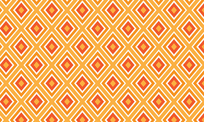 abstract repeatable seamless orange red rhombus pattern.