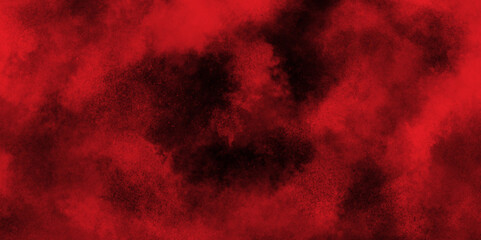 Red scratched horror scary background, Red grunge old watercolor texture with painted stripe of red color, red texture or paper with vintage background, red grunge and marbled cloudy design. - obrazy, fototapety, plakaty