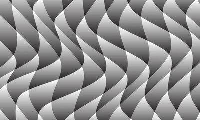 abstract repeatable seamless black white gradient rhombus wave pattern.