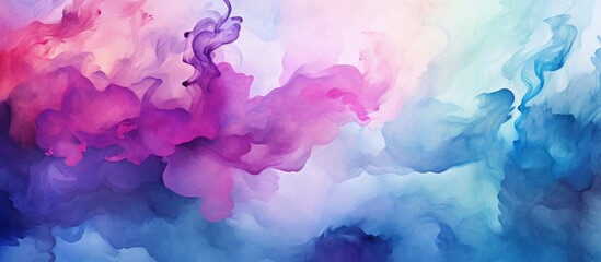 Abstract colorful water color for background. Colorful watercolor hand painted art illustration.