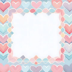 St Valentine day romantic background with  colorful hearts, for wedding, engagement, birthday, message, invitation card.