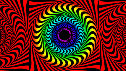 Abstract Backgrounds, Psychedelic Decorative Templates for Posters, Covers, Illustrations . Hippie Wallpaper Design. Trippy Glitchy Background for Psychedelic 60s-70s Parties