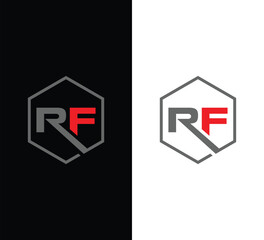 Monogram RF Letter Logo Design. Usable for Business Logo