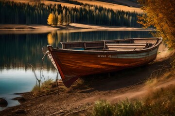 Obraz premium boats on the lake