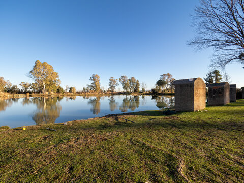 fishing in malvado lake in tuscany