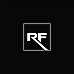 Monogram RF Letter Logo Design. Usable for Business Logo