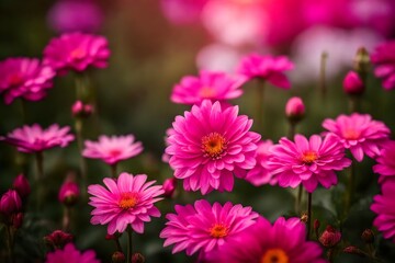 Fototapeta premium pink flowers in the garden