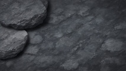Black and dark gray rough grainy stone texture background