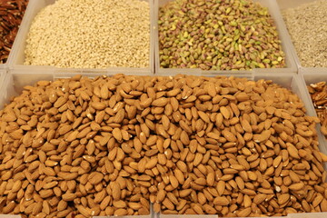 Vegetables and fruits are sold in January at the bazaar in Tel Aviv.