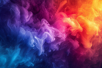  Colorful Ink Abstract with Rainbow Swirls, Creating a Burst of Artistic Energy. A Harmonious Blend of Colors in a Fluid Dance, Emanating Vibrancy and Pigment Liquid Chemistry. Hand-Edited Generative 