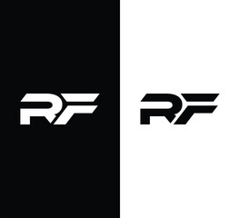 Monogram RF Letter Logo Design. Usable for Business Logo. Logo Element