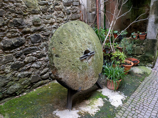 view of pignone, la spezia, italy The village has been reviewed as one of the most beautiful villages in Liguria Italy