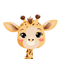 Cute Giraffe Vector Illustration