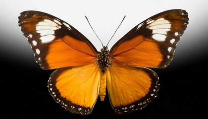 close up image of a butterfly isolated on transparent background