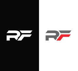 Monogram RF Letter Logo Design. Usable for Business Logo. Logo Element