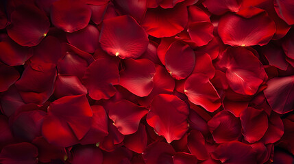Background of beautiful red rose petals - obrazy, fototapety, plakaty