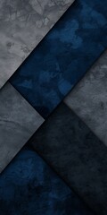Triangle Black Background in the Style of Extruded Design - Dark Gray and Navy Textural Surface - Abstract Modern Urban Modular Construction Wallpaper created with Generative AI Technology