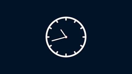 Abstract technology wall clock icon illustration background.
