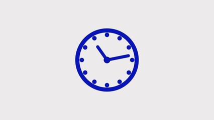 Abstract technology wall clock icon illustration background.