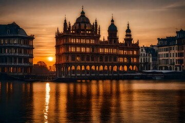 Naklejka premium hungarian parliament building
