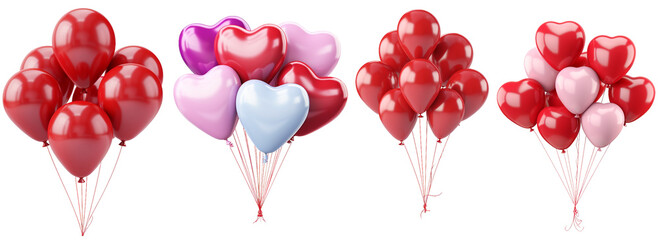 Balloons for Valentines Day PNG