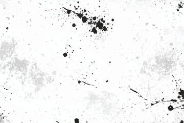 Black and white Grunge Background.  Black and white grunge texture. Black paint splatter isolated on white background. Abstract mild textured effect. Eps 10.