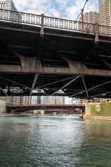 Bridge above the river in the city canal