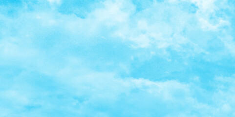 Hand painted watercolor shades sky clouds, Bright painted sky blue watercolor background, Abstract blue sky with clouds, Soft cloud in the sky background blue tone for wallpaper, graphics design.