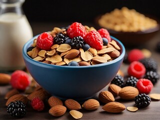 muesli with nuts and berries