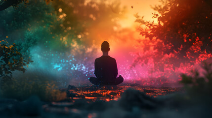 spiritual experience, calm, colorful