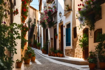  narrow street in the old town of island © Saad