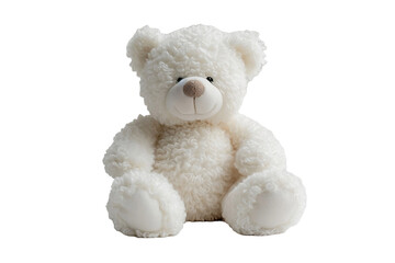 Oso de peluche blanco aislado