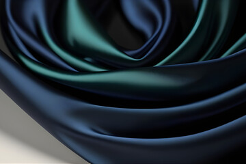 Obraz premium Silk scarves in shades of royal blue and emerald green