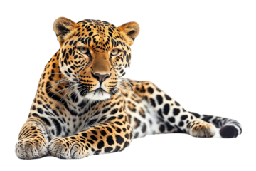Leopardo aislado