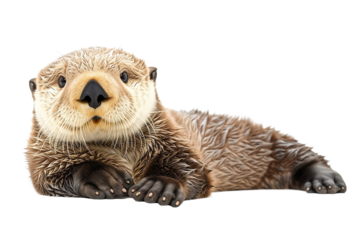 Nutria marrón aislada