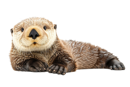 Nutria marrón aislada
