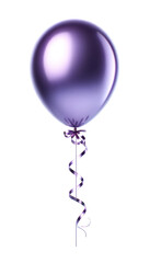 metallic purple balloon