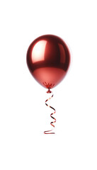 Red shiny metallic balloon