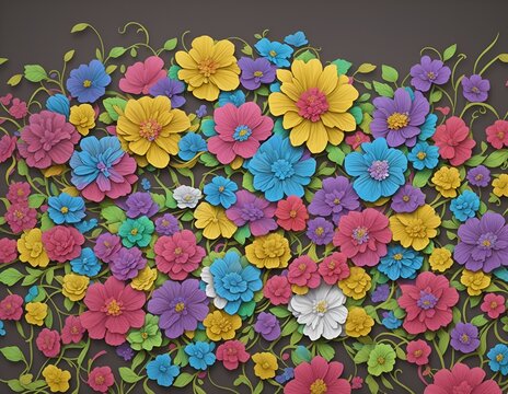 seamless floral pattern with flowers spring hd wallpaper desktop pc android mobile art landscape portrait 
