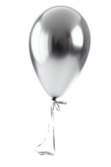 Silver balloon, isolated